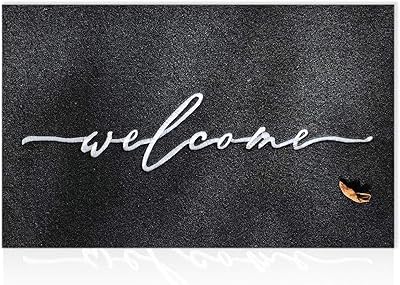 Tapis de bienvenue pour porte d'entrée extérieure xl 90 x 60 cm