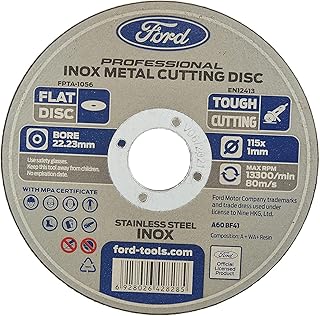 Disque à tronçonner ford tools en acier inoxydable/inox, 115 mm x 1 mm