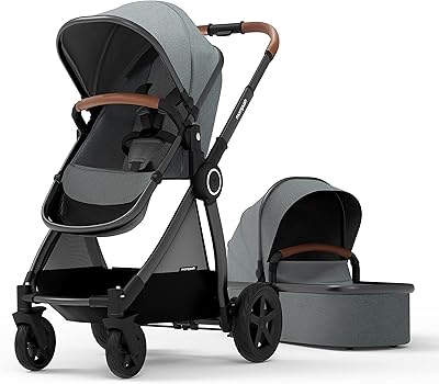 Poussette mompush ultimate2 avec berceau amovible poussettes pleine grandeur pour des sorties
