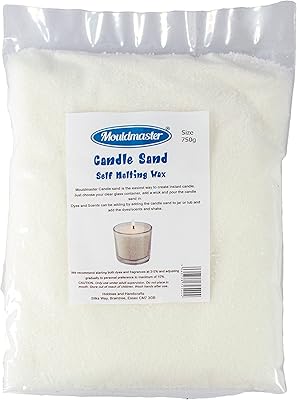 Grains de cire auto-fondants mold master de bougie, 750 g, blanc