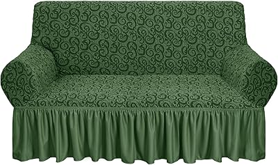 Housse de canapé tissée en jacquard fabien, housse de canapé extensible, housse