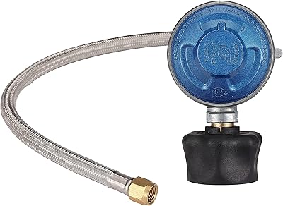 Régulateur de gaz igt | régulateur de propane tressé en acier inoxydable de 61 cm (70 000 btu) pour barbecue, réchaud de camping, chauffage de terrasse, cuiseur à poisson et autres petits appareils à gaz, 60 pieds, qcc-1, gpl, bleu. Diaytar Sénégal : Parce que chaque FCFA compte