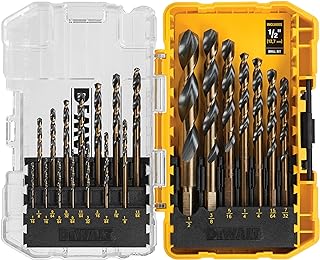 Jeu de forets hélicoïdaux hss à revêtement en oxyde noir dewalt