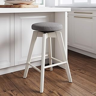 Tabouret de table de cuisine sans dossier nathan james amalia, bois massif