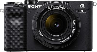 Appareil photo compact sans miroir plein format sony alpha a7c avec objectif