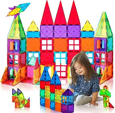 Blocs de construction de carreaux magnétiques pour garçons et filles, jouets de construction