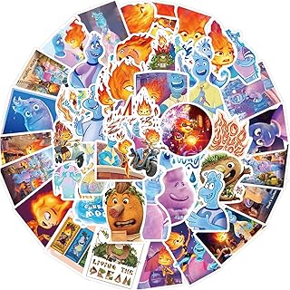 50pcs elemental autocollants imperméables amovibles mignons et élégants pour adolescents, adaptés aux garçons