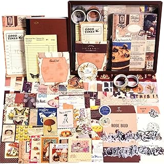 Kit de fournitures de scrapbooking vintage 351 pièces bullet junk journal avec journalisation