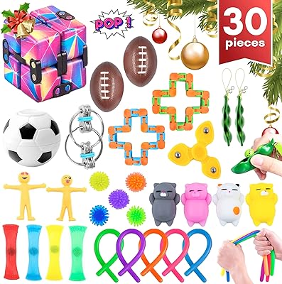 Ensemble de jouets sensoriels simples micut dimple fidgets, 30 pièces