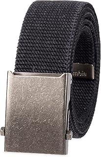 Ceinture militaire réglable en maille de coton pour hommes columbia avec boucle