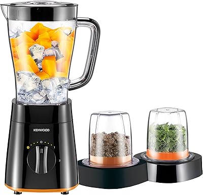 Mélangeur à smoothie kenwood 500 w 2 l avec broyeur et hachoir, fonction