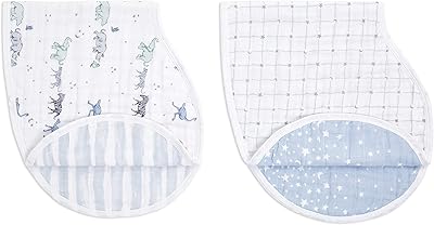 Bavoir à rots aden + anais 100 % mousseline de coton