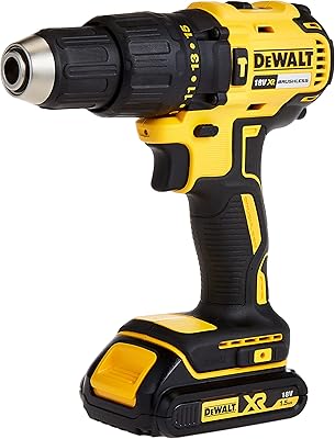Perceuse compacte dewalt 18 v 13 mm, moteur sans balais, 2 batteries lithium-ion