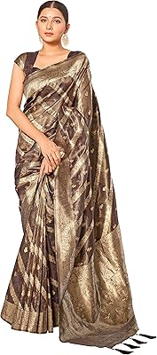 Chemisier sari en soie non tissé monjolica fashion pour femme (mnj-6700_color)