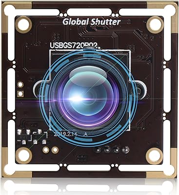 Caméra usb monochrome à obturateur global 1mp sans distorsion, webcam usb haute vitesse