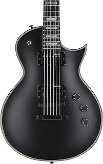Guitare électrique esb ltd ec-256, noir satiné