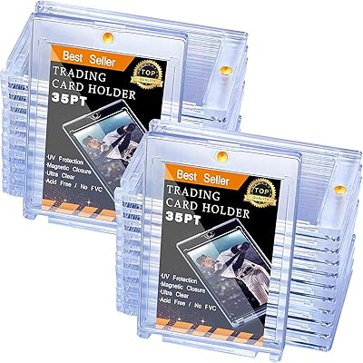 Porte-cartes magnétiques pour cartes à collectionner protecteurs de baseball rigides et imperméables