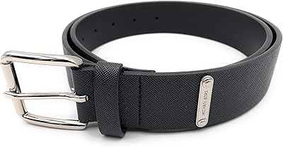Ceinture moderne pour femme en simili cuir avec design mk avec boucle carrée
