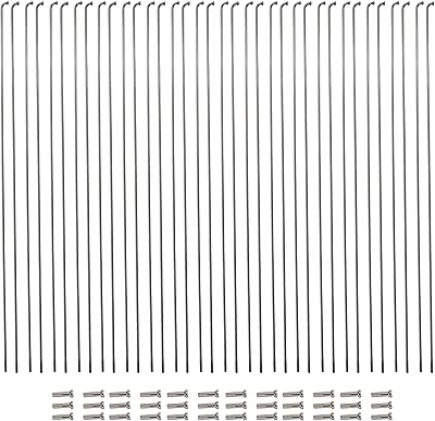 Vincita 36pcs 14g j bend vélo acier inoxydable 254mm 294mm avec laiton