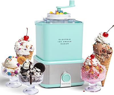 Machine à glace électrique nostalgia - la machine à crème glacée molle à