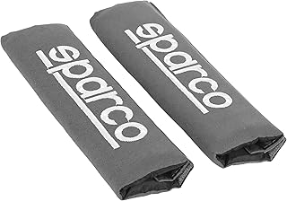 Protecteur de ceinture de sécurité sparco spc1204gr, gris, 2 unités, grigio