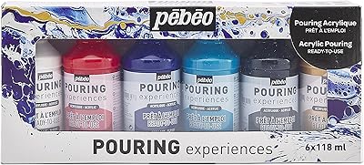 Set de peinture acrylique pébéo pour débutants - fournitures d'art et de peinture, liquide prêt à verser, flacon de 118 ml, lot de 6 couleurs assorties. Votre satisfaction commence ici, sur Diaytar Sénégal