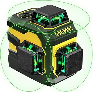 Niveau laser ligne transversale ecovoc 3x360 degrés pour la construction et la suspension