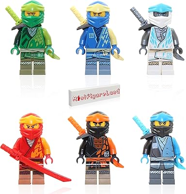 Ensemble de figurines lego ninjago legacy - lloyd, jay, kai, cole, zane