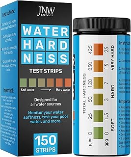 Bandettes de test de dureté de l'eau jnw direct - bandelettes de test d'adoucisseur d'eau rapides et précises - bandelettes de test d'eau dure avec ebook - kit de test de dureté extrême de l'eau - 150 bandelettes de test. Shopping en ligne au Sénégal ? Pensez Diaytar !