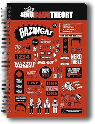 Mcsid razz- officiel\"the big bang theory\" - carnet d'infographie format a5 à reliure