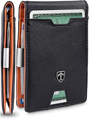 Portefeuille à deux volets austin slim travando pour hommes avec pince à billets