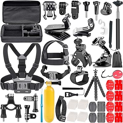 Kit d'accessoires pour appareil photo tri-ace 58-en-1 pour gopro hero 7 6 5