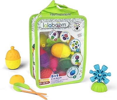Lalaboom - perles éducatives préscolaires - jeu de construction formes et couleurs montessori