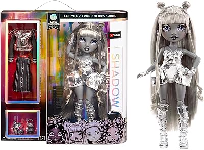 Poupée luna madison rainbow high shadow series 1 fashion grise 2 tenue