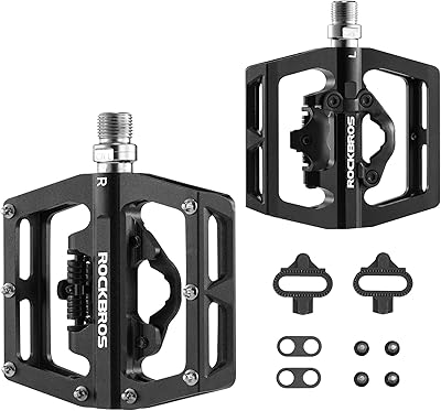Pédales de vtt rock bros compatibles avec les vélos de montagne spd pédales