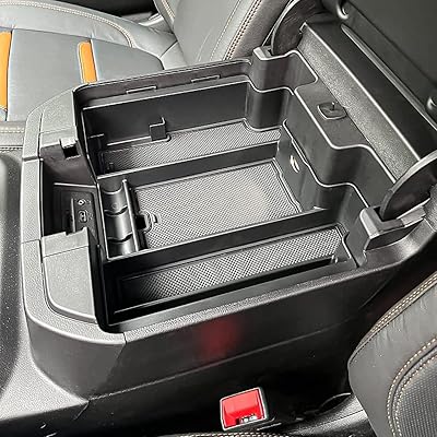 Accessoires d'organisation de console centrale taqualon compatibles avec silverado sierra 2500 3500hd 2020-2023