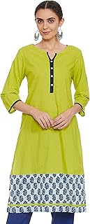 Kurti droit en coton pour femmes de marque amazon - myx