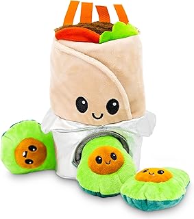 Petkraft supply cache-cache en peluche pour chiens, hochet interactif grinçant, à mâcher, à