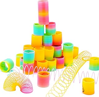 Adorbe mini ressorts magiques arc-en-ciel, 3,5 cm, 24 pièces, jouets colorés en plastique arc-en-ciel néon, cadeaux pour garçons et filles, remplissage de sac cadeau pour enfants. Consommez mieux avec Diaytar, votre marketplace discount