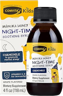 Sirop apaisant nocturne au miel de manuka comvita kids mf+10+ (118 ml)