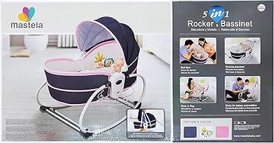 Ensemble de lit bébé à bascule 5 en 1 mastella - violet