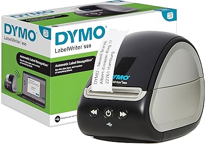 Imprimante d'étiquettes dymo label writer 550 | étiqueteuse avec impression thermique directe | reconnaissance automatique des étiquettes | imprimez des étiquettes d'adresse, des étiquettes d'expédition, des étiquettes de codes-barres et plus encore | prise ue. Diaytar : Où chaque achat est une victoire pour votre budget