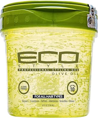 Gel coiffant à l'huile d'olive eco style, vert, 236 ml
