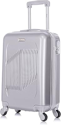 Bagage de voyage à coque rigide en abs durable et léger avec 4