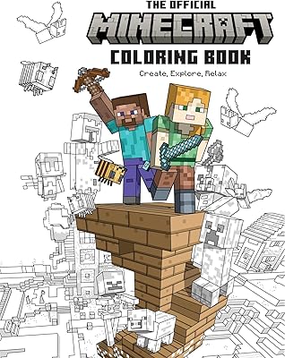 Le livre de coloriage officiel de minecraft : créer, explorer, se détendre