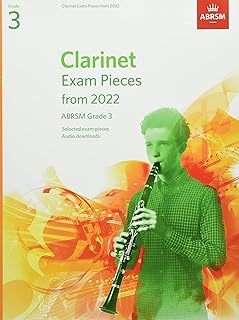 Pièces d'examen de clarinette de 2022, abrsm grade 3 : sélectionnées dans le programme
