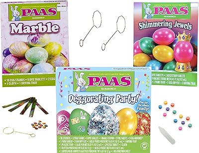 Kit de peinture d'œufs de pâques bayas paquet de 3 marbre pierres précieuses scintillantes et décoration. Diaytar Sénégal : Innovation, diversité et accessibilité