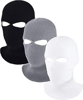 Cagoule de ski d'hiver tricotée avec fente pour fournitures d'hiver pour adultes, taille