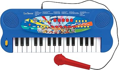 Clavier de piano musical électronique 32 touches, style paw patrol, avec microphone