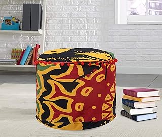 Housse de coussin de sol bohème bob marielli en coton fait à la main